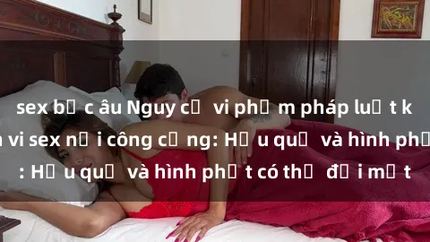 sex bắc âu Nguy cơ vi phạm pháp luật khi thực hiện hành vi sex nơi công cộng: Hậu quả và hình phạt có thể đối mặt